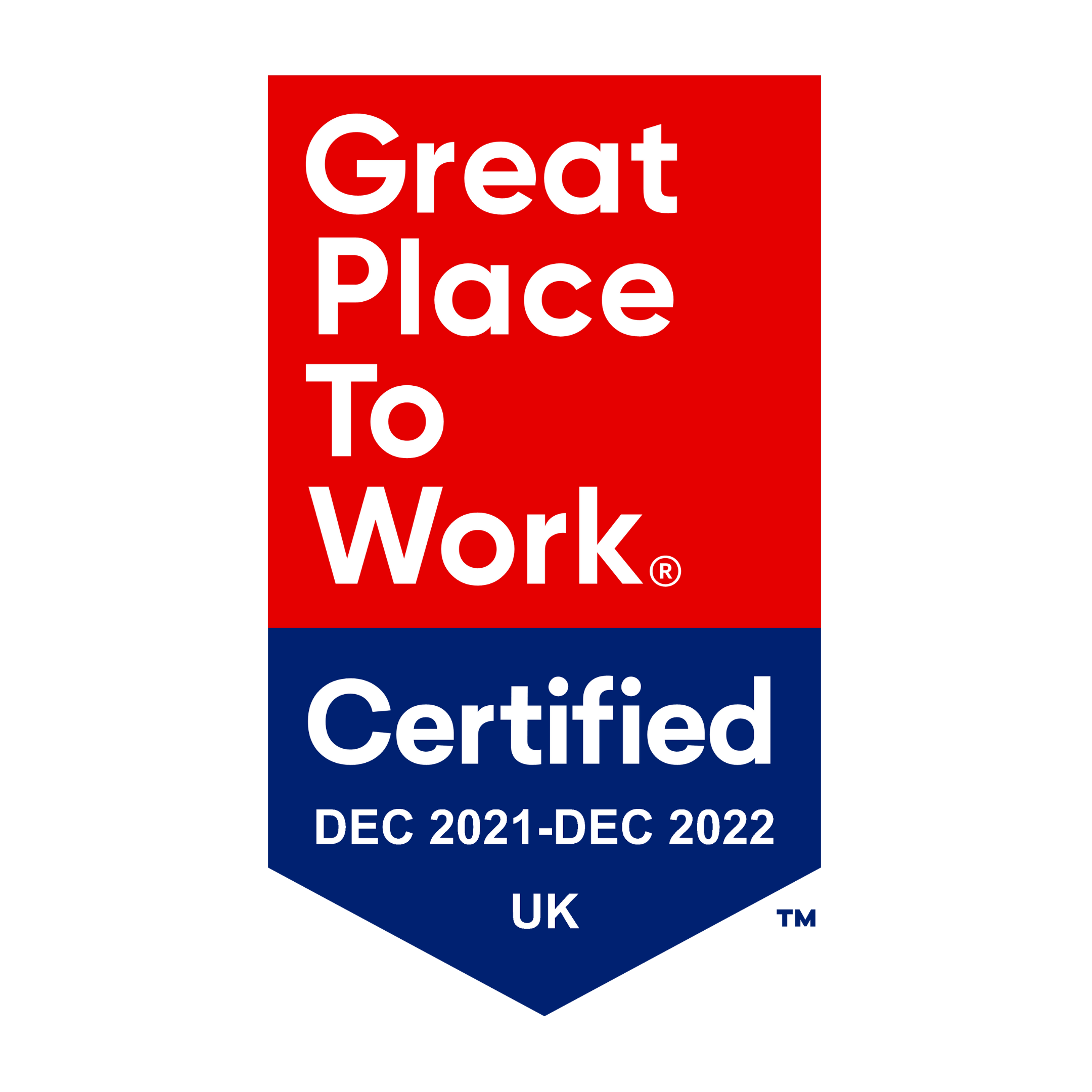 Great Places to Work UK Certified