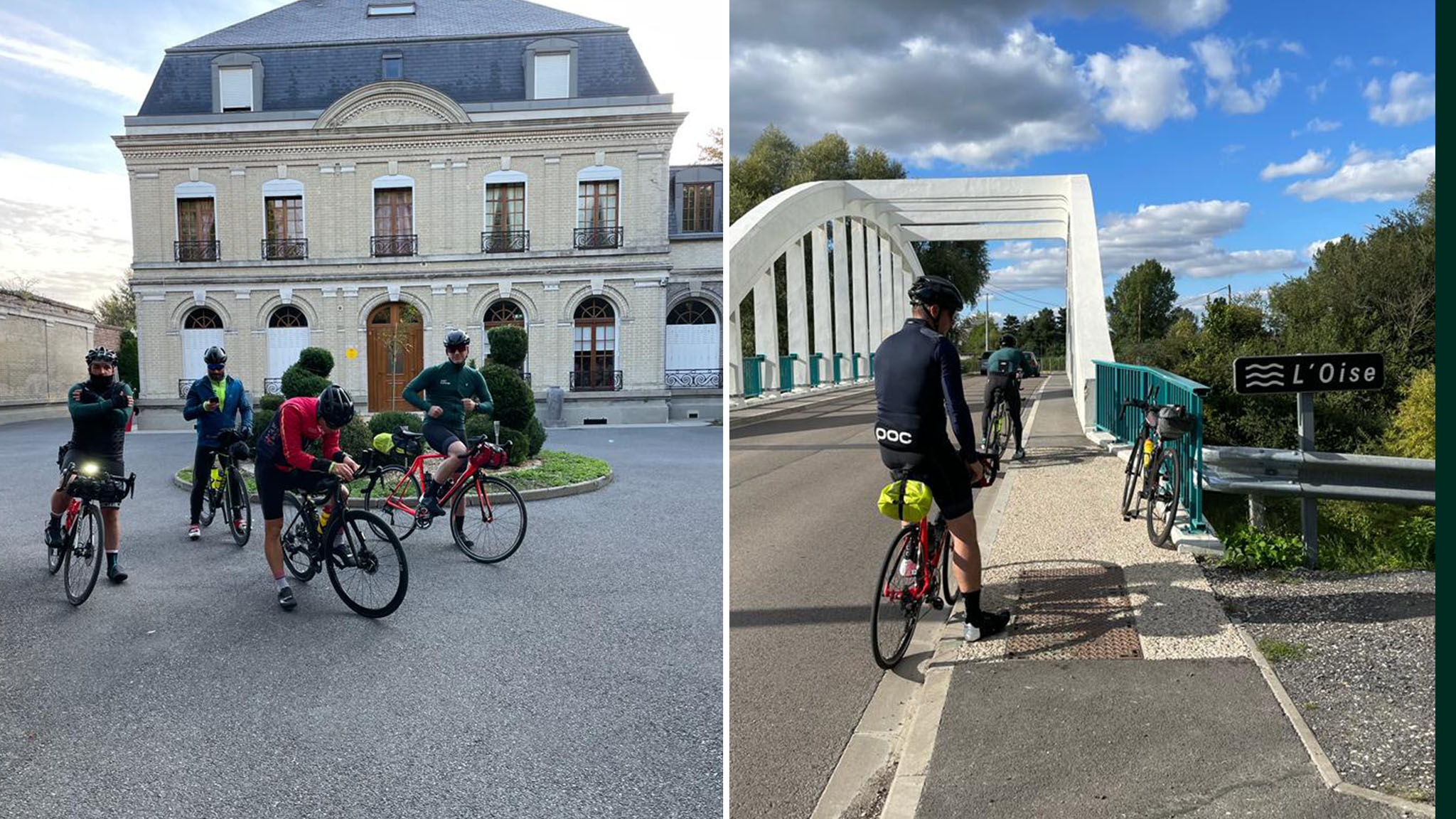 Index Exchange team and partners cycling in France